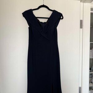 Aqua Off-The-Shoulder Gown (tailored for 5'1)